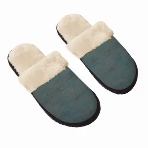 Men Sea Mist Fuzzy Slippers