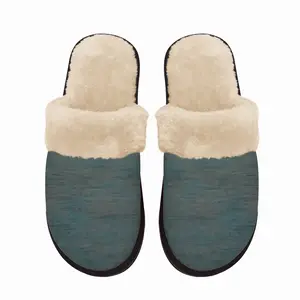 Men Sea Mist Fuzzy Slippers