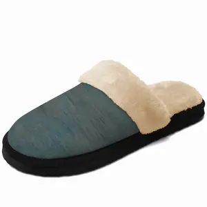 Men Sea Mist Fuzzy Slippers