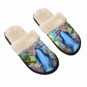 Men Underwater Meditation Fuzzy Slippers