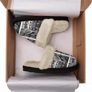 Men Toy Fuzzy Slippers