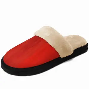 Men Red Horizon Fuzzy Slippers