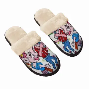 Men Barnyard Jam Fuzzy Slippers