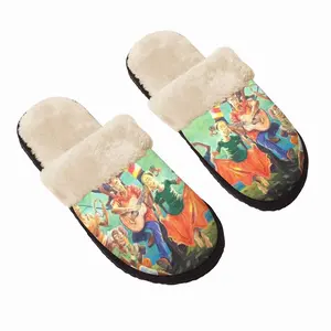 Men We All Sing One Song Fuzzy Slippers