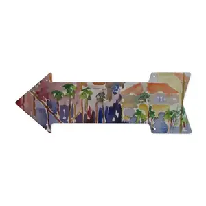 Sanary Sur Mer A Mediterranean Harbour Arrow Iron Painting