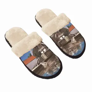 Men Rocky Reflection Fuzzy Slippers