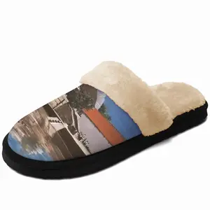 Men Rocky Reflection Fuzzy Slippers