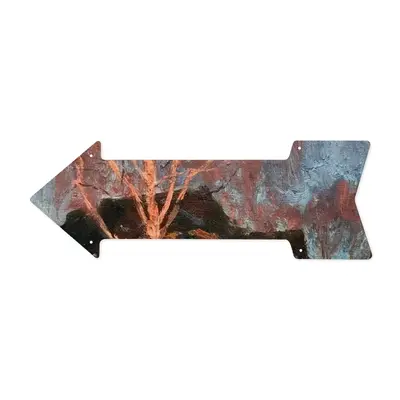 Autumn Sunset Arrow Iron Painting