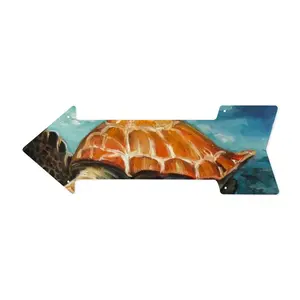 Caribbean Turtle Ii Arrow Iron Painting