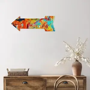 Playful Symbiosis Arrow Iron Painting