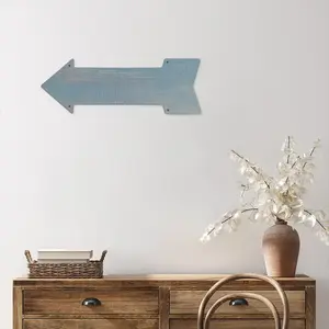 Mystic Blue Arrow Iron Painting