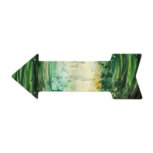 Light At The End Of The Tunnel Arrow Iron Painting