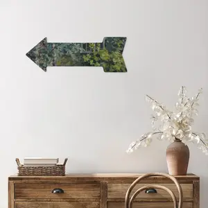 The Overgrown Old House Arrow Iron Painting