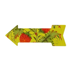 Raspberry Arrow Iron Painting