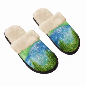 Men Mysterious Full Moon Fuzzy Slippers