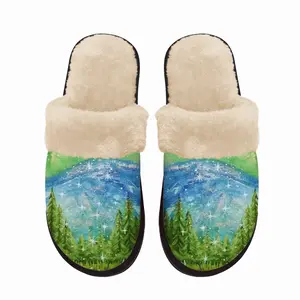 Men Mysterious Full Moon Fuzzy Slippers