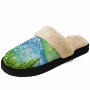 Men Mysterious Full Moon Fuzzy Slippers