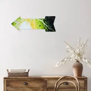 Green Fireworks Arrow Iron Painting