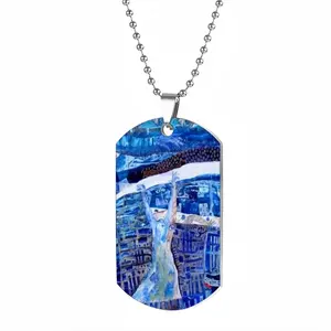 True Blue Dog Tag Pendant