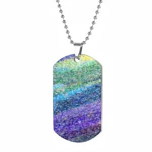 Watching Tv In Paris #41 Dog Tag Pendant