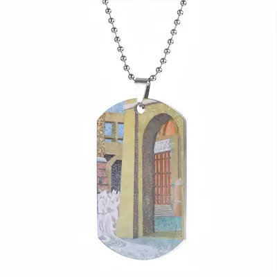 A Crowd Began To Form Dog Tag Pendant