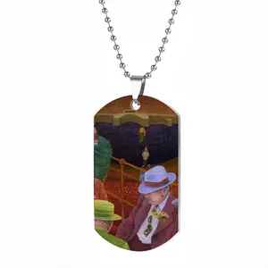 The Decision Was Made Dog Tag Pendant