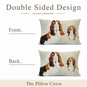 Basset Polyester Pillow (Rectangle, Multi-Size)