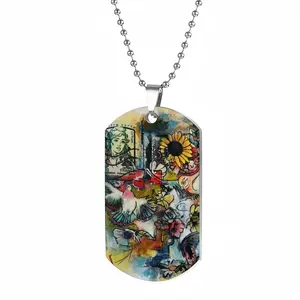 Postcard Dog Tag Pendant