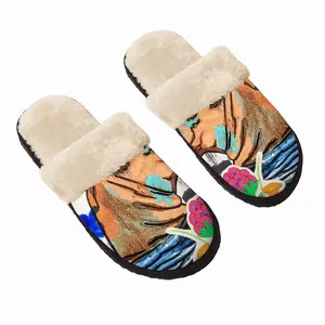 Men Party King Fuzzy Slippers