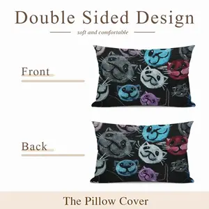 Cats Polyester Pillow (Rectangle, Multi-Size)