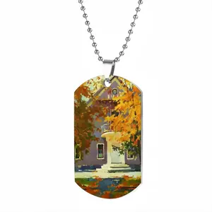 Autumn Day In Svitlovodsk Dog Tag Pendant