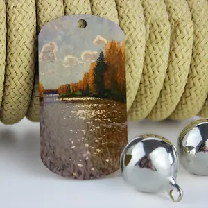 Autumn On Volga Dog Tag Pendant