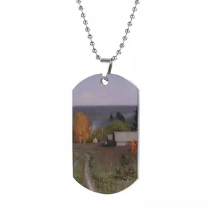 Autumn Village Nikolaevka Dog Tag Pendant