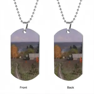 Autumn Village Nikolaevka Dog Tag Pendant