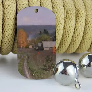 Autumn Village Nikolaevka Dog Tag Pendant