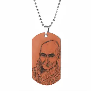 Portrait Of Sergei Dog Tag Pendant