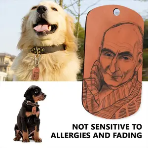 Portrait Of Sergei Dog Tag Pendant