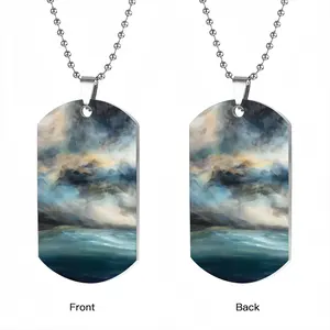 The Moment Between Dog Tag Pendant