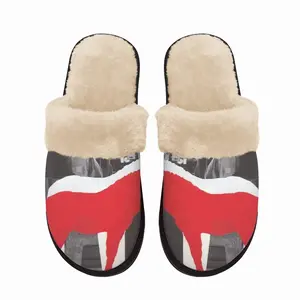 Men Wwf Przewalskis Horse Fuzzy Slippers