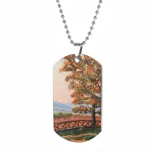 Autumn In The Country Dog Tag Pendant