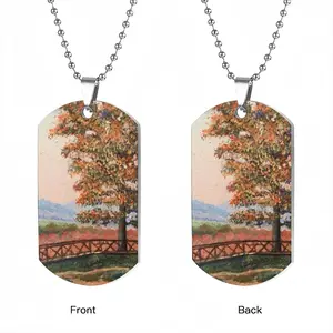 Autumn In The Country Dog Tag Pendant