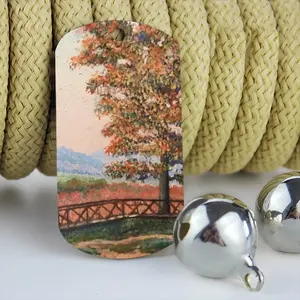 Autumn In The Country Dog Tag Pendant