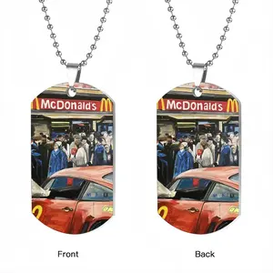 First Mcdonalds In Russia Dog Tag Pendant