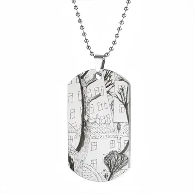 Trees Dog Tag Pendant