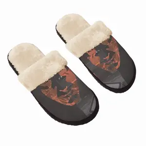 Men Pain Fuzzy Slippers