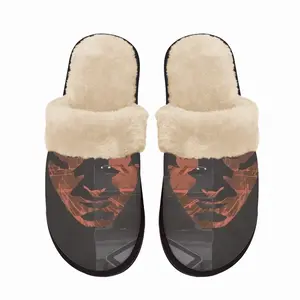 Men Pain Fuzzy Slippers