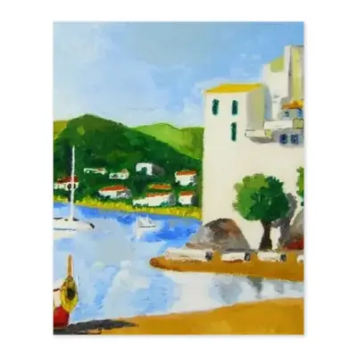 Cadaques (Spain) Digital Painting (Vertical)