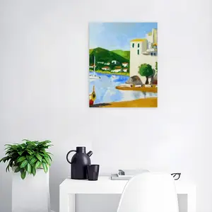 Cadaques (Spain) Digital Painting (Vertical)