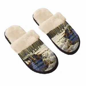 Men Early Spring Realism Fuzzy Slippers