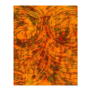 Orange Swirls Digital Painting (Vertical)